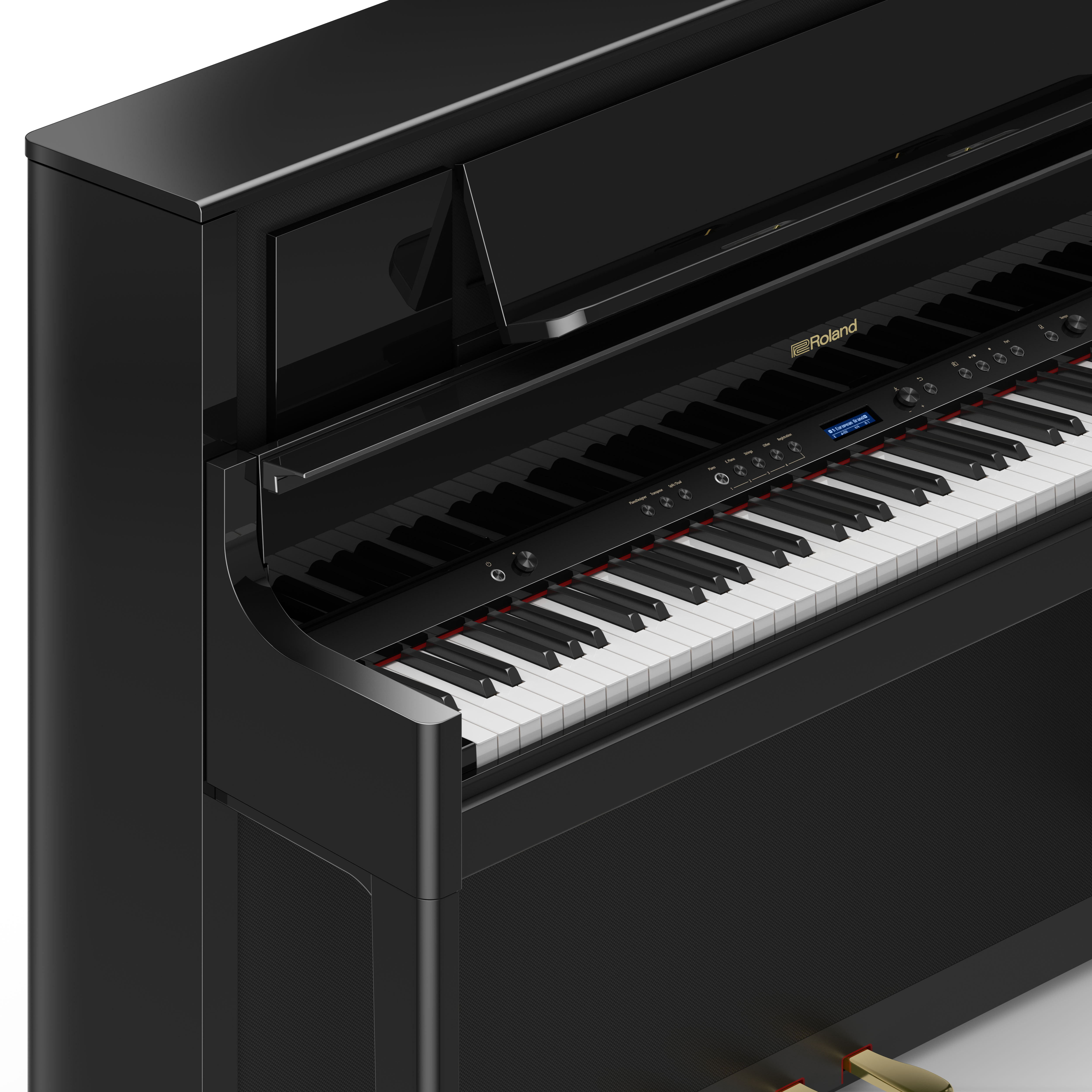 ROLAND LX 708 PE Digitalpiano Schwarz Poliert Fortgeschritten